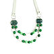 Green leather necklace 'Flora' buy coral and agate necklace. Necklace. Irina Moro. My Livemaster. Фото №4