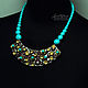 Turquoise Necklace (393) designer jewelry. Necklace. Svetlana Parenkova (parenkova). My Livemaster. Фото №5