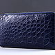 Crocodile leather wallet with one zipper IMA0032VC45. Wallets. CrocShop. Online shopping on My Livemaster.  Фото №2