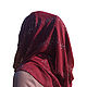 Готовый хиджаб, Бонита "Бисер" бордо трикотаж шифон. Палантины. Art-Djannat. Интернет-магазин Ярмарка Мастеров.  Фото №2