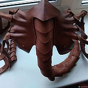 Аксессуары handmade. Livemaster - original item Protective mask: Character masks: Scorpion leather mask. Handmade.