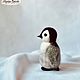 felt toy: Penguin, Felted Toy, Moscow,  Фото №1