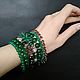 Bracelets: Multi-row bracelet from green agate and Topaz. Bead bracelet. Papillon bijouterie. Online shopping on My Livemaster.  Фото №2