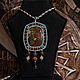 Order Macrame pendant with Sarinite 'Altai Treasury'. Inaya Gems. Livemaster. . Pendants Фото №3