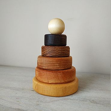 Куклы и игрушки ручной работы. Ярмарка Мастеров - ручная работа Игровые наборы:  пирамидка. Handmade.