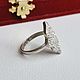 Винтаж:  Серебряное Кольцо Серебро 925 Эмаль Фианиты. Кольца винтажные. Lovevintage. Ярмарка Мастеров.  Фото №5