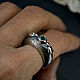 Anillo de plata con piedra natural, anillo de plata con apatita. Rings. Natali Batalova. Ярмарка Мастеров.  Фото №4