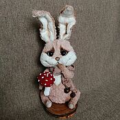 Куклы и игрушки handmade. Livemaster - original item Teddy Animals: Smiling banny 17cm. Handmade.