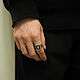 Кольцо Heart Brass Insert Signet Ring. Перстень. The Vale of Tears. Ярмарка Мастеров.  Фото №7