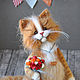 Conqueror of hearts cat toy. Stuffed Toys. Knitted toys Olga Bessogonova. My Livemaster. Фото №4