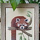 Вышитая картина "Красная панда". Картины. Немного позитива (Marina Kh.). Интернет-магазин Ярмарка Мастеров.  Фото №2