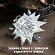 The Spook's big medallion. Pendant wolf. The Witcher silver silver. Pendant. Mastenarium (mastenarium). My Livemaster. Фото №9