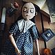 Заказать Интерьерная кукла Уэнсдей. Amazing dolls. Ярмарка Мастеров. . Интерьерная кукла Фото №3