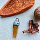 Кулон с сердоликом, кулон с оранжевым камнем сердолик, ручная работа. Кулон. Ключ и ворона. Украшения Эльвиры По.. Ярмарка Мастеров.  Фото №4