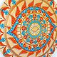 Mandala 'Sunny Eye' D 75 cm Large round painting. Pictures. Art by Tanya Shest. My Livemaster. Фото №4