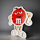 Заказать Детский светодиодный ночник "M&M Красный ". Detskie-nochniki. Ярмарка Мастеров. . Ночники Фото №3
