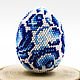 Order Easter egg from beads 'Gzhel'. KOTiYA. Livemaster. . Eggs Фото №3