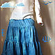 Long skirt Sky. Skirts. Jahlighta (Jahlighta). Online shopping on My Livemaster.  Фото №2