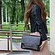 Заказать Сумка кожаная женская коричневая, сумка-мессенджер. Migoto_bags. Ярмарка Мастеров. . Сумка почтальона Фото №3