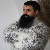 Мужская одежда handmade. Livemaster - original item Knitted sweater 