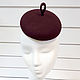 Pill hat with pimple. The color of the wine, Hats1, Moscow,  Фото №1