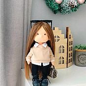 Кукла щекастик игровая куколка для дочки подарок ручной работы
