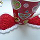 Салфетки-подстаканники "Сердца". Салфетки. Юлия 'Радуга HandMade'. Интернет-магазин Ярмарка Мастеров.  Фото №2