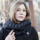 СНУД ТЕМНО-СЕРЫЙ КОТИК. Снуды. Woolcraft. Ярмарка Мастеров.  Фото №4