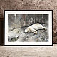 Watercolor Polar bear (white, black, gray, brown, beige). Pictures. Watercolour Painting Mamabelle art. Online shopping on My Livemaster.  Фото №2