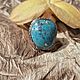 Кольцо с натуральной бирюзой. Кольца. Karma-jewelry. Ярмарка Мастеров.  Фото №5