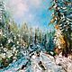 Oil painting landscape. Winter landscape oil. Pictures. Zabaikalie. My Livemaster. Фото №5