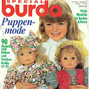 Материалы для творчества handmade. Livemaster - original item Burda Special Magazine - Fashion for dolls 1990 E 127. Handmade.