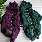 Одежда детская handmade. Livemaster - original item Knitted jumpsuit for newborns. Handmade.