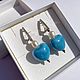 Серьги из керамики и натурального жемчуга. Серьги классические. I love Murano. Интернет-магазин Ярмарка Мастеров.  Фото №2