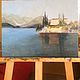 Oil painting Villa in Cyprus seascape. Buy oil painting. Pictures. Ирина Димчева. My Livemaster. Фото №6