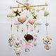 Mobile on the crib ' Ballerinas forest animals', Toys for cribs, Belgorod,  Фото №1