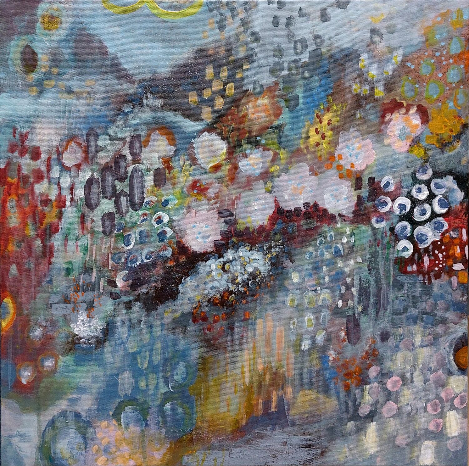 Картина цветы абстракция для интерьера в интернет-магазине Ярмарка ...