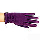 Size 7. Elegant winter gloves made of purple leather and velour. Vintage gloves. Butichok from N.. Online shopping on My Livemaster.  Фото №2