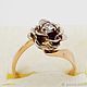 Зимняя роза кольцо с бриллиантом. Кольца. Gemma-jeweler. Ярмарка Мастеров.  Фото №4