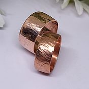 Украшения handmade. Livemaster - original item Copper wedding rings (pair) 