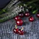 Order Little red cherries-pusset earrings. ToutBerry. Livemaster. . Stud earrings Фото №3
