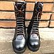Order Shoes: Bandolier ' black / chocolate black tread sole». Hitarov (Hitarov). Livemaster. . Boots Фото №3