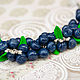 Order Bracelet 'Winter blueberries'. Romanycheva Natalia. Livemaster. . Bead bracelet Фото №3