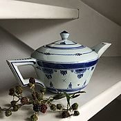 Винтаж handmade. Livemaster - original item Teapot, Delft, porcelain, Holland. Handmade.