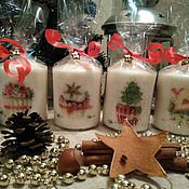 Сувениры и подарки handmade. Livemaster - original item Candles Christmas brownies. Handmade.