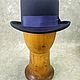 Blue short felt top hat ' Bon'. Hats1. Felt Hats Shop. My Livemaster. Фото №5