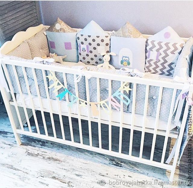 Бортики в кроватку для новорожденных | Mama Relax