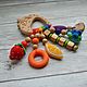 Прорезыватель 3 звука. Грызунки. Nursingbeads. Ярмарка Мастеров.  Фото №6