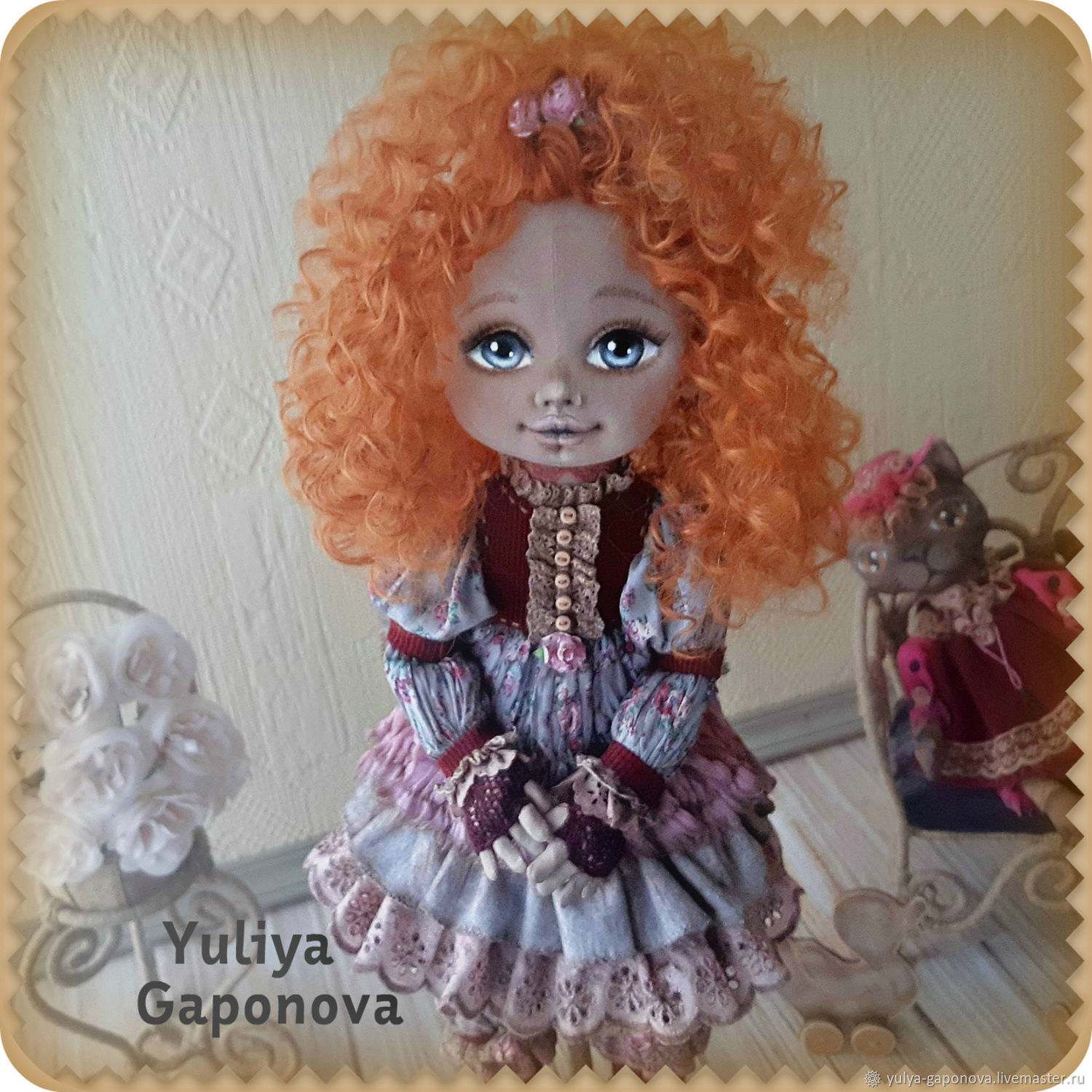 Катенька. Кукла текстильная. в интернет-магазине на Ярмарке Мастеров ...
