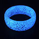 Glowing in the dark ring 'Meteorite' blue, Rings, Kostroma,  Фото №1
